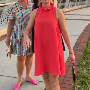 Tuckernuck Blythe dress, peach/orange